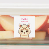 Süße Llama-Illustrationsdesign Etiketten (Befestigt)