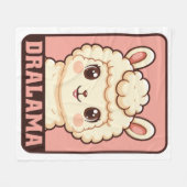 Süße Llama-Illustrationsdesign Fleecedecke (Vorderseite (Horizontal))