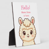 Süße Llama-Illustrationsdesign Fotoplatte (Seite)