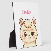 Süße Llama-Illustrationsdesign Fotoplatte (Seite)