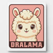 Süße Llama-Illustrationsdesign Fotoplatte (Vorderseite)