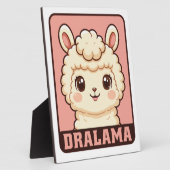 Süße Llama-Illustrationsdesign Fotoplatte (Seite)