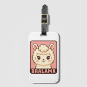 Süße Llama-Illustrationsdesign Gepäckanhänger (Vorderseite Vertikal)