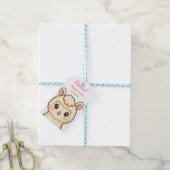 Süße Llama-Illustrationsdesign Geschenkanhänger (Mit Garn)