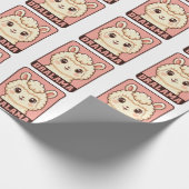 Süße Llama-Illustrationsdesign Geschenkpapier (Ecke)