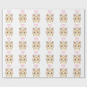 Süße Llama-Illustrationsdesign Geschenkpapier (Flach)