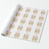 Süße Llama-Illustrationsdesign Geschenkpapier (Ungerollt)