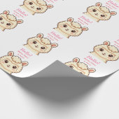 Süße Llama-Illustrationsdesign Geschenkpapier (Ecke)