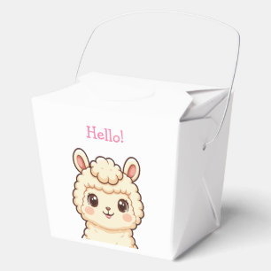 Süße Llama-Illustrationsdesign Geschenkschachtel