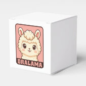 Süße Llama-Illustrationsdesign Geschenkschachtel (Vorderseite)