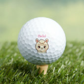 Süße Llama-Illustrationsdesign Golfball (Insitu T-Shirt)