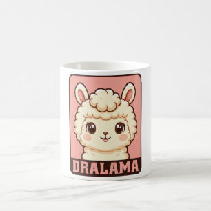 Süße Llama-Illustrationsdesign Kaffeetasse