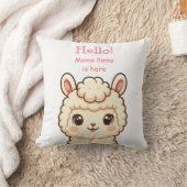 Süße Llama-Illustrationsdesign Kissen (Decke)