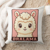Süße Llama-Illustrationsdesign Kissen (Decke)
