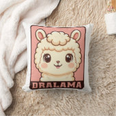 Süße Llama-Illustrationsdesign Kissen (Decke)