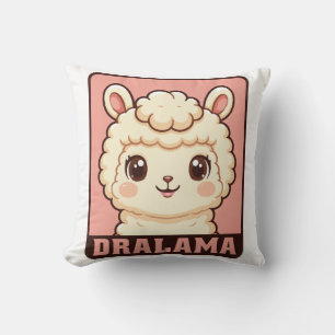 Süße Llama-Illustrationsdesign Kissen