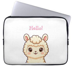 Süße Llama-Illustrationsdesign Laptopschutzhülle