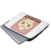 Süße Llama-Illustrationsdesign Laptopschutzhülle (Vorne Knopf)