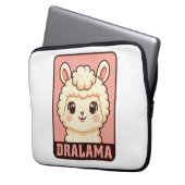 Süße Llama-Illustrationsdesign Laptopschutzhülle (Vorderseite Links)