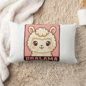 Süße Llama-Illustrationsdesign Lendenkissen (Decke)