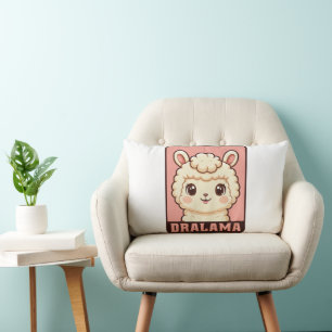 Süße Llama-Illustrationsdesign Lendenkissen