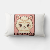 Süße Llama-Illustrationsdesign Lendenkissen (Vorderseite)