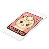 Süße Llama-Illustrationsdesign Magnet (Linke Seite)