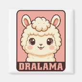 Süße Llama-Illustrationsdesign Magnet (Vorne)