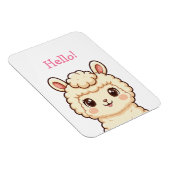 Süße Llama-Illustrationsdesign Magnet (Rechte Seite)
