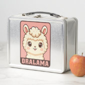 Süße Llama-Illustrationsdesign Metall Brotdose (Beispiel)