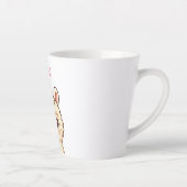 Süße Llama-Illustrationsdesign Milchtasse (Rechts)