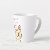 Süße Llama-Illustrationsdesign Milchtasse (Rechte Ecke)