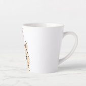 Süße Llama-Illustrationsdesign Milchtasse (Rechts)