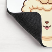 Süße Llama-Illustrationsdesign Mousepad (Ecke)