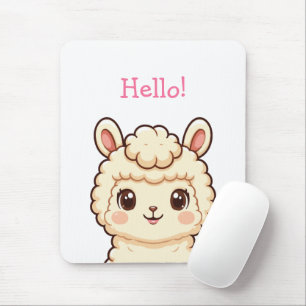 Süße Llama-Illustrationsdesign Mousepad