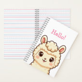 Süße Llama-Illustrationsdesign Notizblock (Innen)