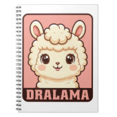 Süße Llama-Illustrationsdesign Notizblock (Vorderseite)