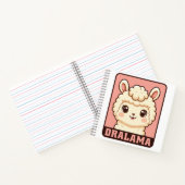 Süße Llama-Illustrationsdesign Notizblock (Innenseite)