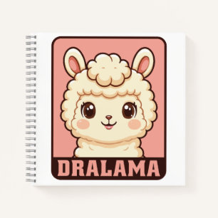 Süße Llama-Illustrationsdesign Notizblock