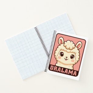 Süße Llama-Illustrationsdesign Notizblock