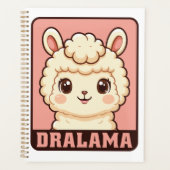 Süße Llama-Illustrationsdesign Planer (Vorderseite)