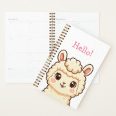 Süße Llama-Illustrationsdesign Planer (Anzeige)