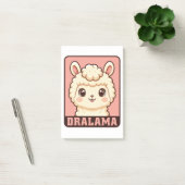 Süße Llama-Illustrationsdesign Post-it Klebezettel (Büro)
