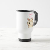 Süße Llama-Illustrationsdesign Reisebecher (VorderseiteRechts)