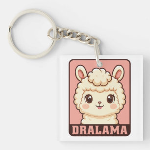 Süße Llama-Illustrationsdesign Schlüsselanhänger