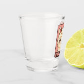 Süße Llama-Illustrationsdesign Schnapsglas (Links)
