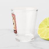Süße Llama-Illustrationsdesign Schnapsglas (Rechts)