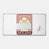 Süße Llama-Illustrationsdesign Schreibtischunterlage (Tastatur & Maus)