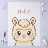 Süße Llama-Illustrationsdesign Seidenpapier (Basteln)
