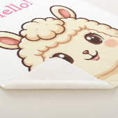 Süße Llama-Illustrationsdesign Sherpadecke (3/4)